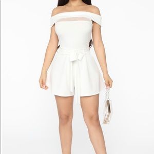 Fashion Nova Mesh Romper